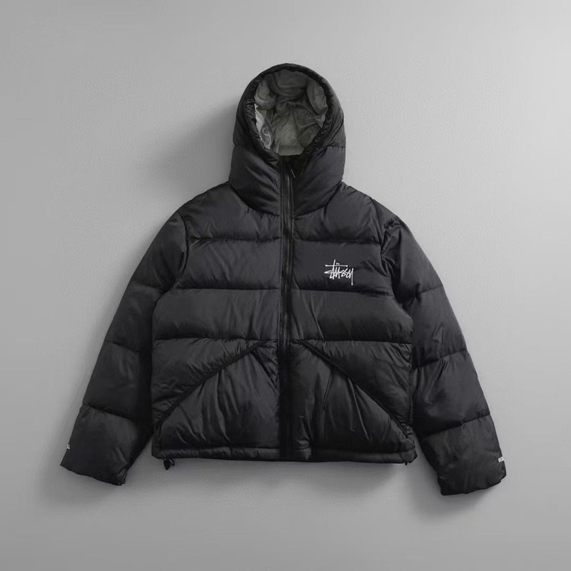 冬季stu连帽款棉服刺绣情侣款保暖休闲棉衣外套加厚刺绣设计|undefined