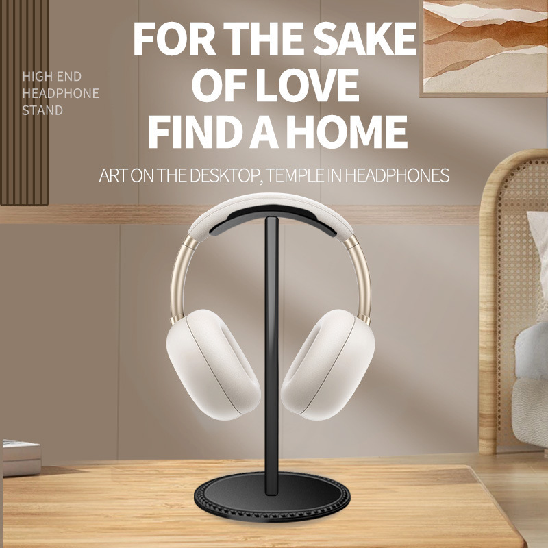 跨境专供头戴式耳机支架耳机展示架耳麦收纳架Headphone Stand|undefined