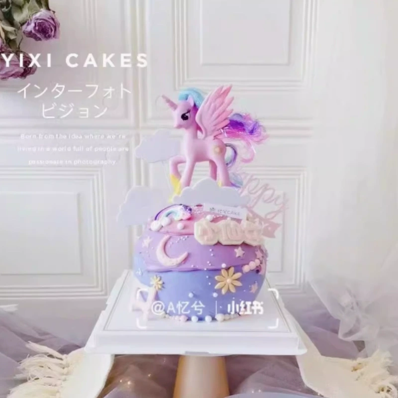 Pony, rainbow dessert castle, Birthday gift, dress up