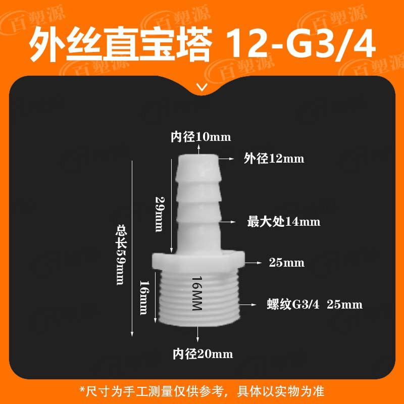 Переходник Qiqi hardware 12мм - G3/4