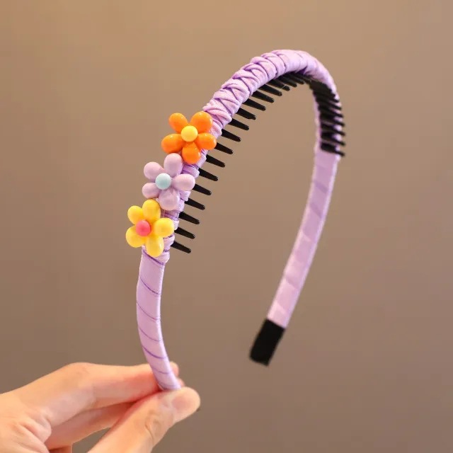Purple, flowered