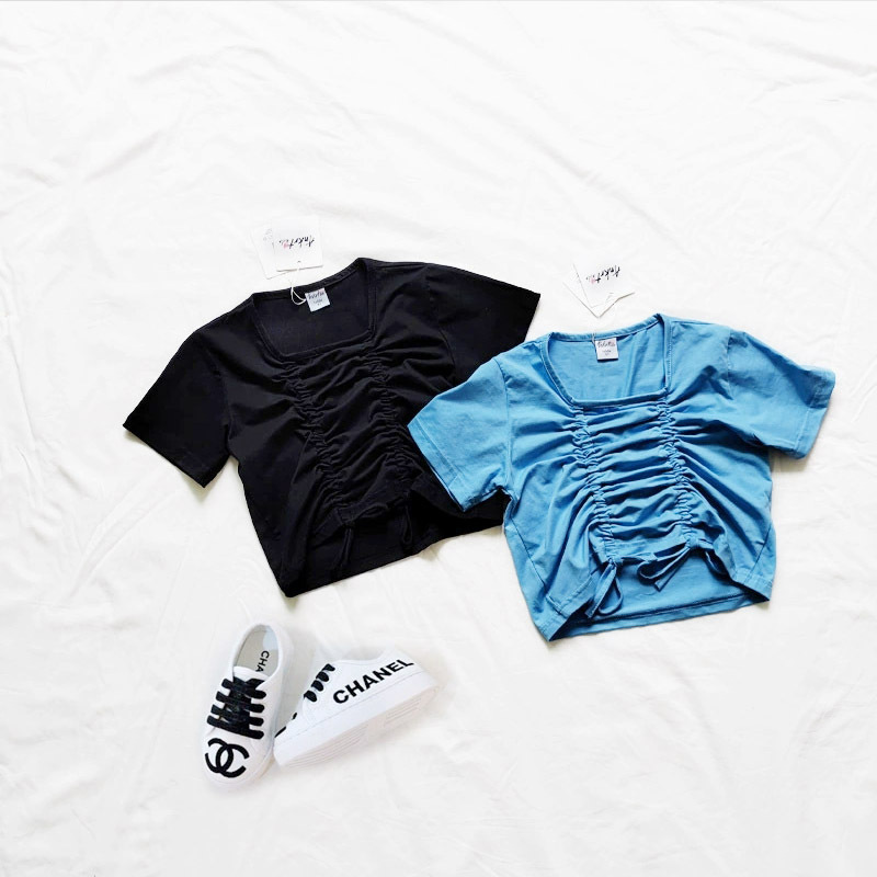 Japanese summer elastic short sleeve T-shirt