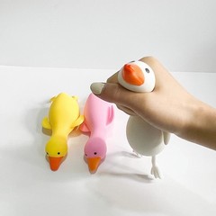 解壓鴨子神器發泄大白鵝小黃鴨捏捏樂搪膠慢回彈大鵝可愛兒童玩具