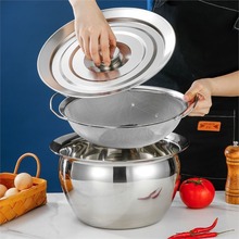 304不锈钢油盆带盖家用油缸子猪油盆厨房放油鼓商用装油盆耐高温