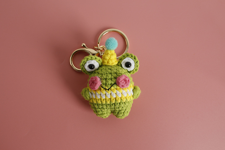 20g Weight Wool Yarn Home Textiles & Decor Type Bag Pendant, Keychain Classification 1 Piece Quantity Daily Occasion yarn Material Anime, Animal, Cartoon Pattern All Seasons Season Cute Style 1 Piece Anime Animal Cartoon Bag Pendant Keychain Yarn Cute Bag Pendant Keychain 5