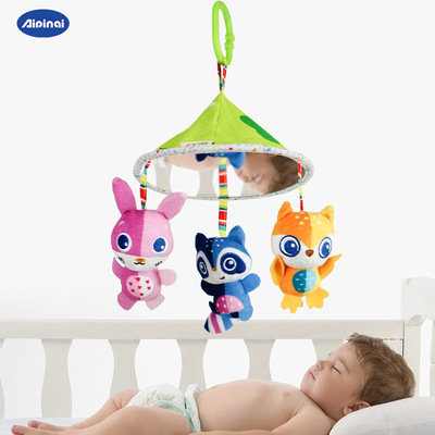 Aipinqi new pattern colour animal baby garden cart Bed bell newborn baby Appease Hanging umbrella Toys wholesale