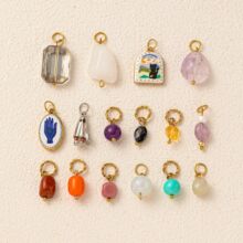 �W���羳�¿�P�����ʯ����DIY����t�������18K��ɫŮ�o