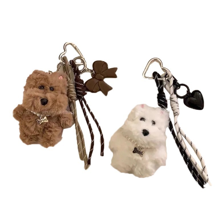 ウエストハイランドペンダントぬいぐるみかわいい落書き子犬バッグペンダント miu 人形風車キーホルダークリエイティブギフト|undefined