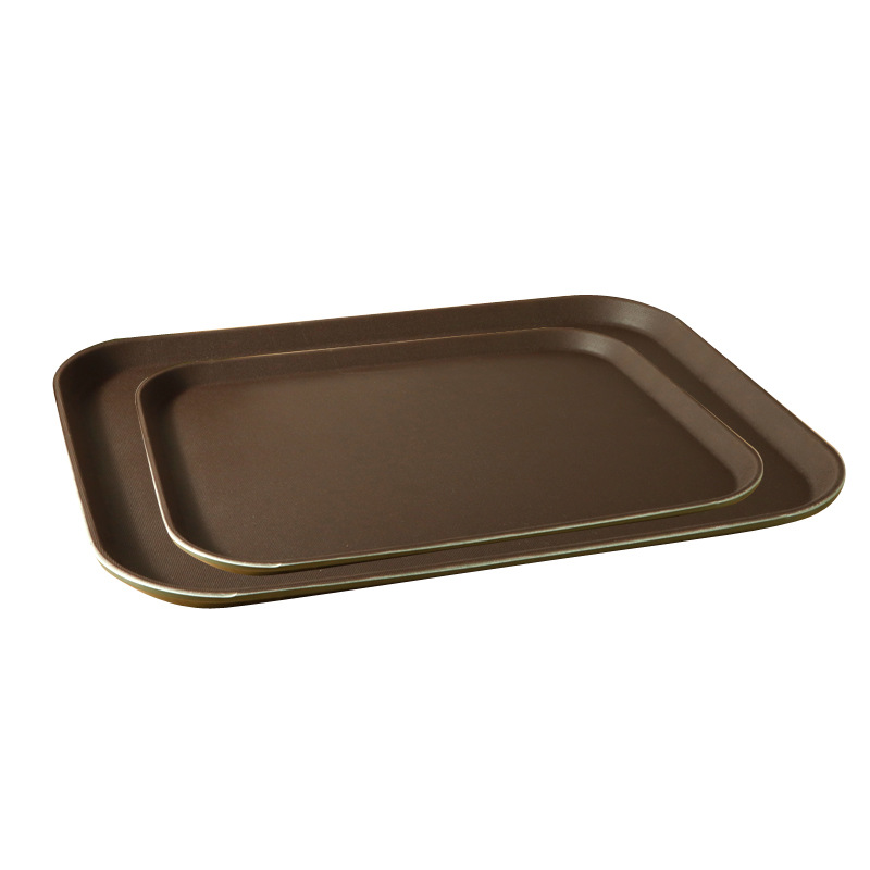 bandeja rectangular de plástico super grande bandeja redonda antideslizante hotel restaurante KTV bandeja de transferencia comercial bandeja de té