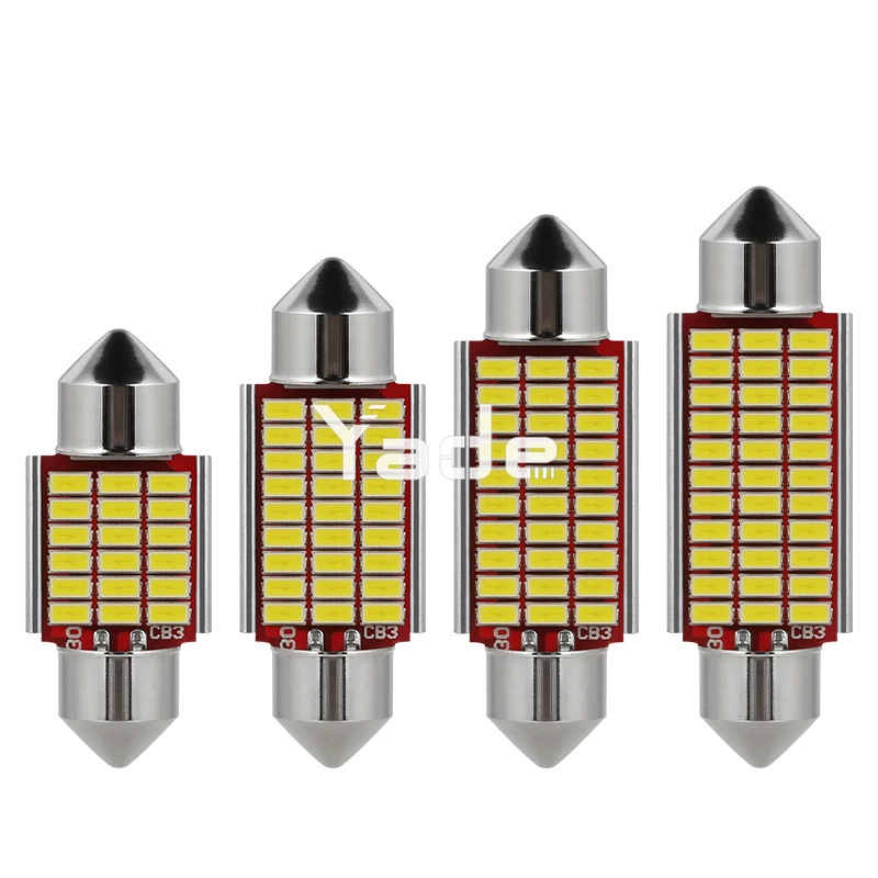 雅德 Auto LED license plate lamp Ding Light Decoding Double Pipanus 3014 SMD Reading Light Cars Light