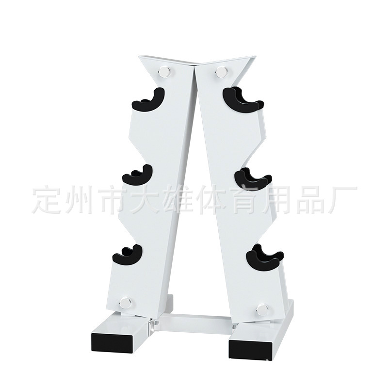 Mancuerna rack espesado tubo de acero Barbell rack hogar comercial equipo de fitness de doble capa hervidor campana rack mancuerna en forma de rack