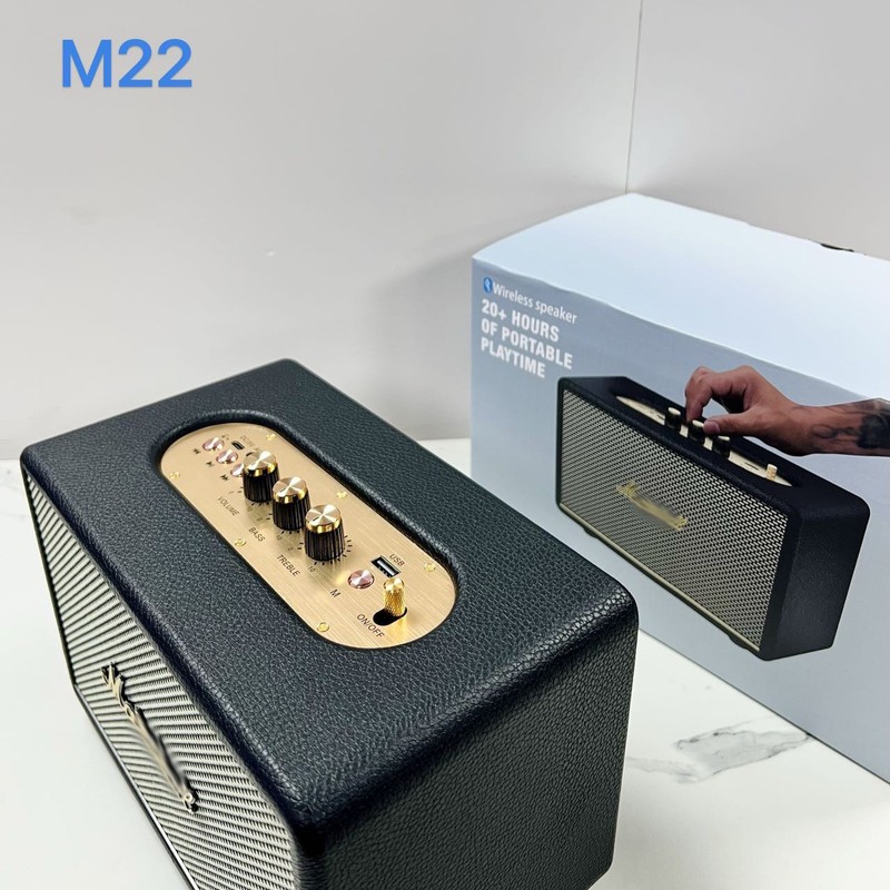クロスボーダー M22 Bluetooth スピーカーレトロ木製高価値立体馬スプーン ACTON3 装飾オーディオ M18 サブウーファー|undefined