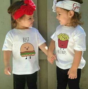 Best Friends T shirt Kids ���Ժ�����ӡ��T��ͯ��ͯ�b����