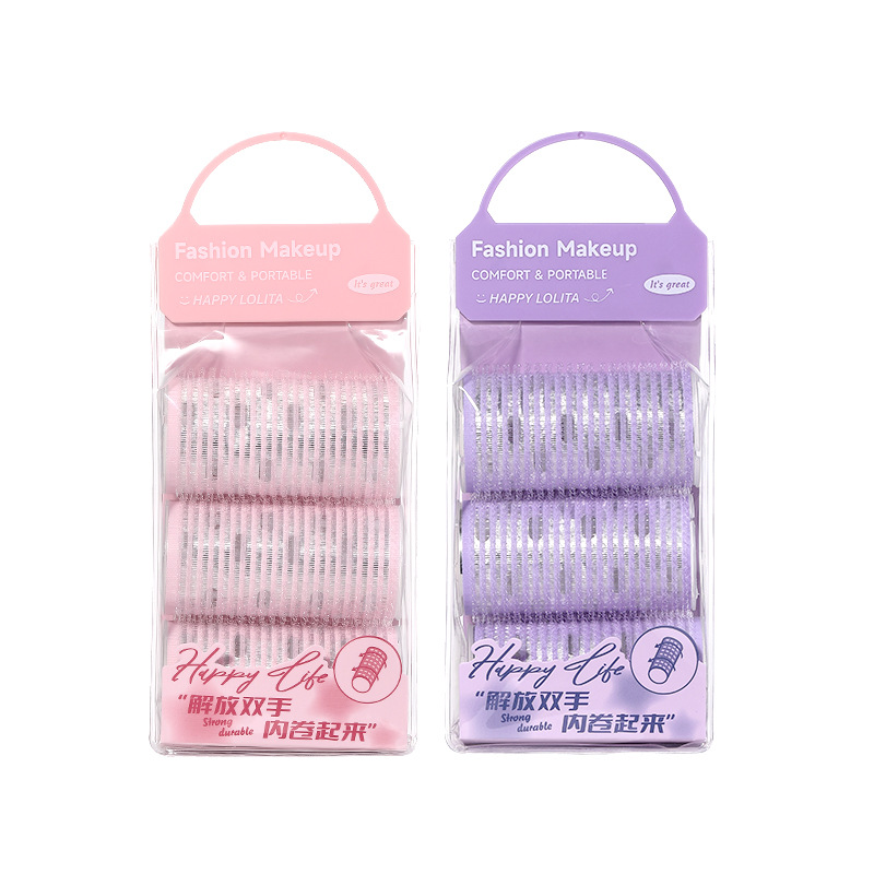 LMLTOP Velcro autoadhesivo 3 paquetes de cabello rizado aire frange fijación rizado tubo LLT12