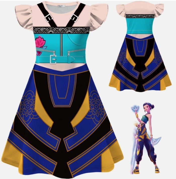 万圣节猎魔女团K-POP鲁米佐依米拉同款3D数码印花厂直销动漫cos服|undefined