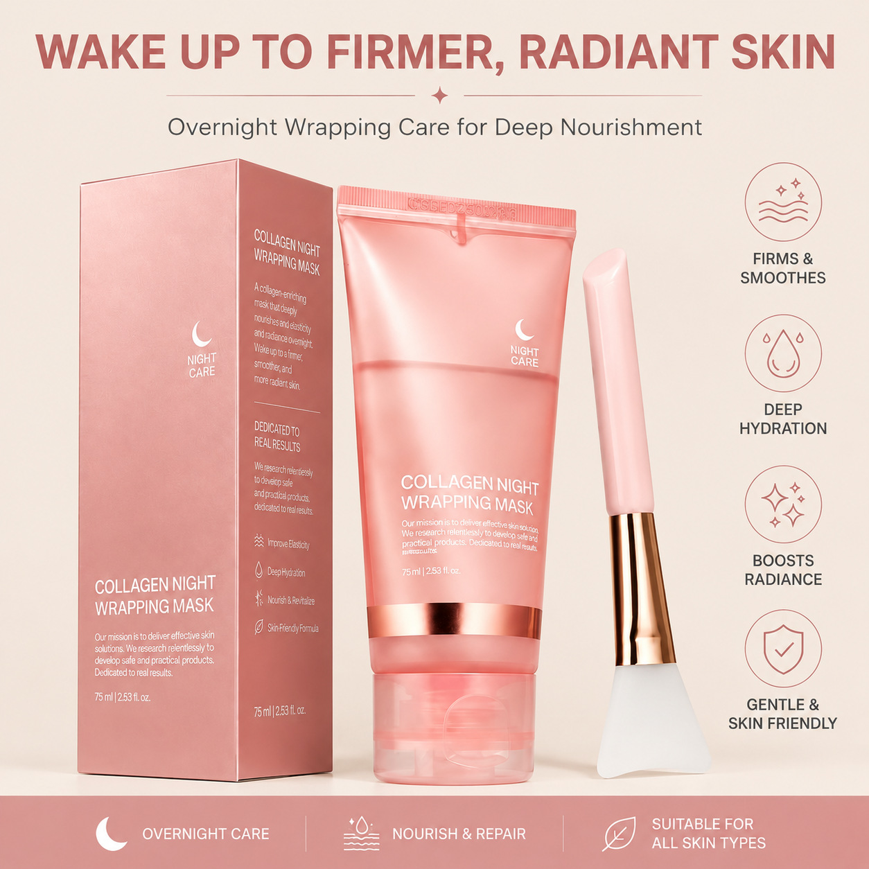 Cross-border Collagen Night Wrapping Mask Hydrating