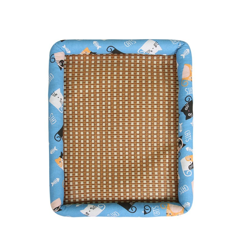 Nido de perros, alfombra de hielo, alfombra de ratana de verano, alfombra de perro grande, alfombra de dormir, artículos de mascotas generales de cuatro estaciones