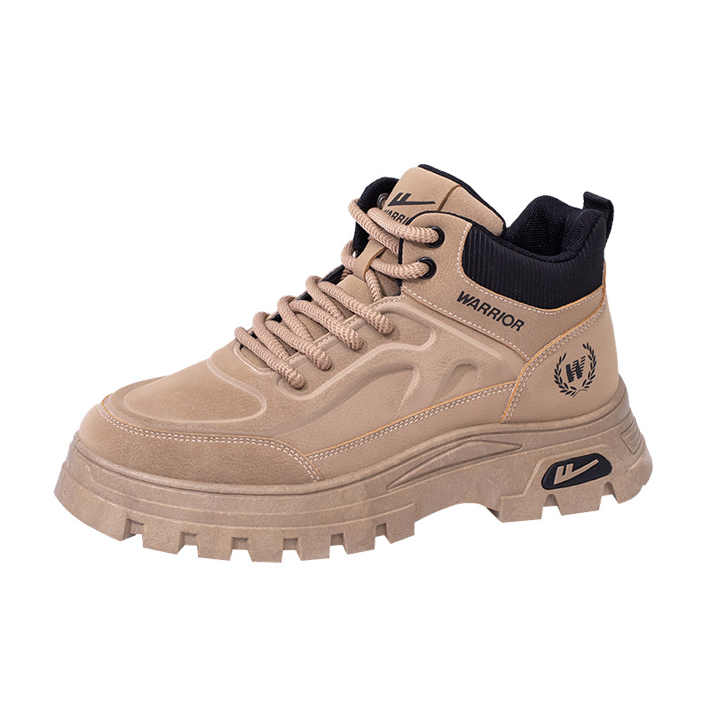 Huili nuevo estilo británico Martin botas zapatos de suela alta al aire libre zapatos de trabajo casuales de otoño retro versátiles zapatos de hombre