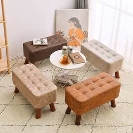 长凳客厅小板凳矮凳实木换鞋凳休闲凳子家用沙发凳现代长款皮木质
