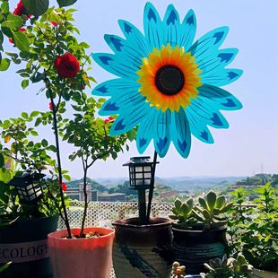 Internet Celebrity Rotating Sunflower Windmill Garden Windmill Ornaments Courtyard Ornaments Outdoor Windmill Outdoor Stalls