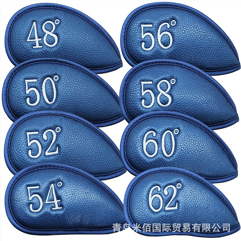 Juego de palos de golf Juego de hierros de cuero PU