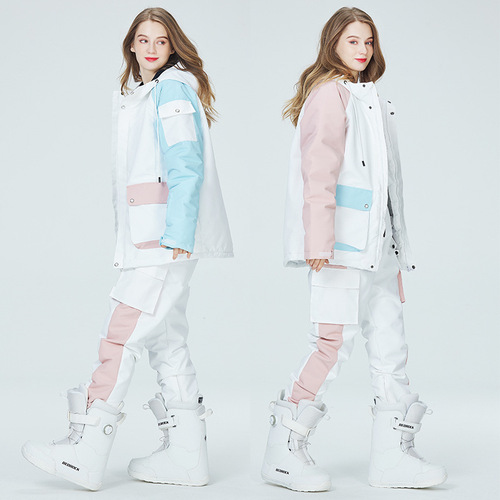 Women's Winter Outdoor Warm Thick Snowboard Suit Set  New Snowboard Jacket and Pants Set