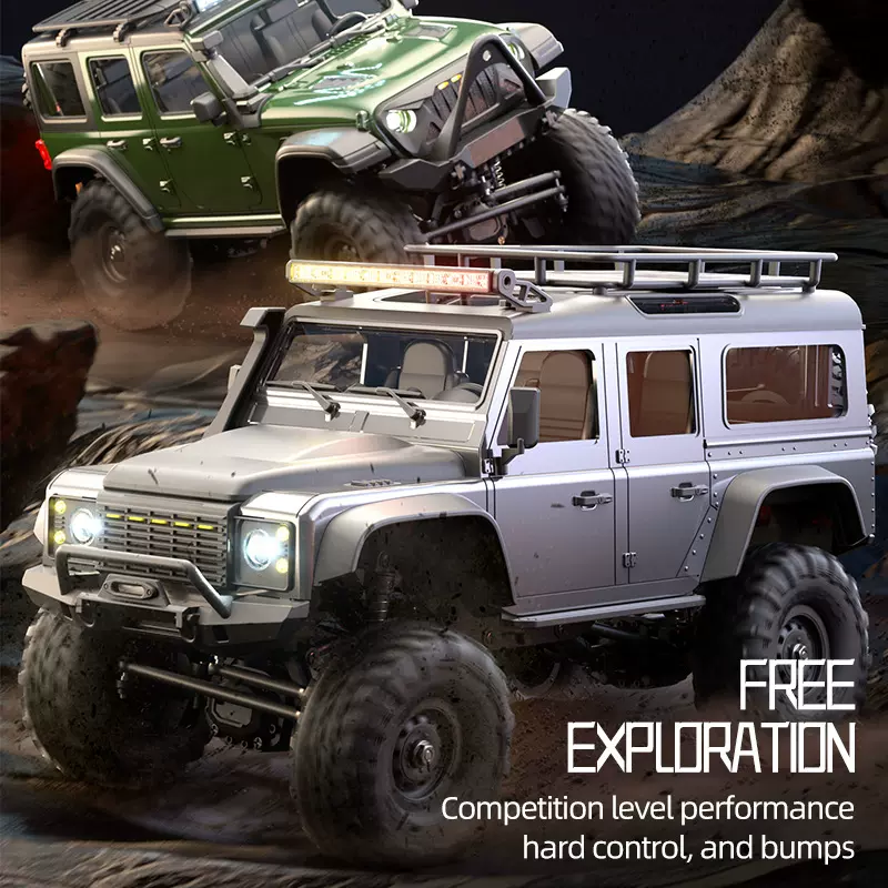 跨境新品R1601全比例四驱仿真遥控攀爬车1:16越野模型车RC遥控车
