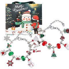 クリスマス手提げ袋ビーズブレスレットギフトボックスカウントダウンカレンダーdiy魅力ビーズ手作りブラインドボックス新年セット
