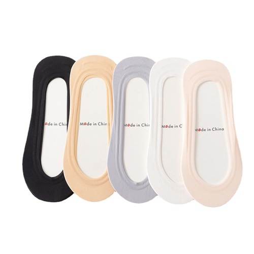 Ice silk boat socks for women in spring and summer thin silicone non-slip shallow mouth invisible socks summer breathable high heels short socks for women