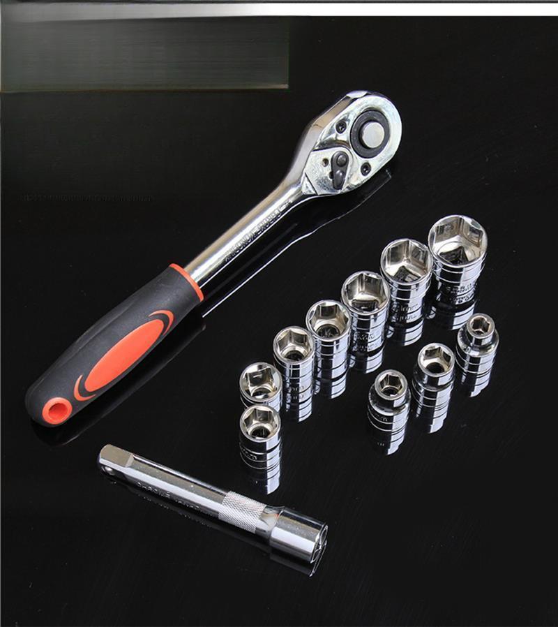Car Tool Socket Wrench Ratchet Universal Auto Repair Manual Portable Practical and Easy-To-Use Socket Wrench Tool