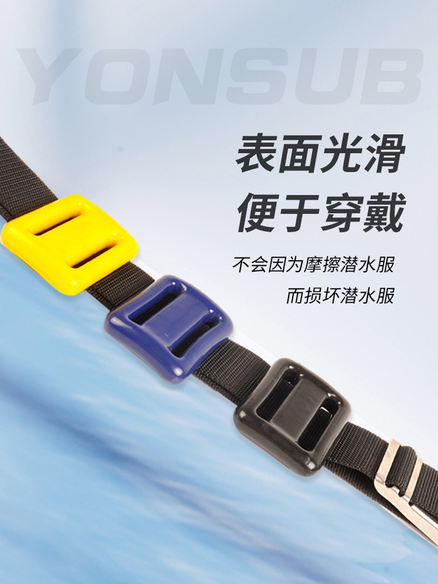 Bolsa de bloque de plomo de buceo de plástico de acero inoxidable cinturón de peso de descarga rápida equipo de buceo de plomo de buceo contrapeso profundo