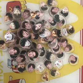 图片diy亚克力贴片气囊手机壳摇摇乐动漫明星卡通照片周边