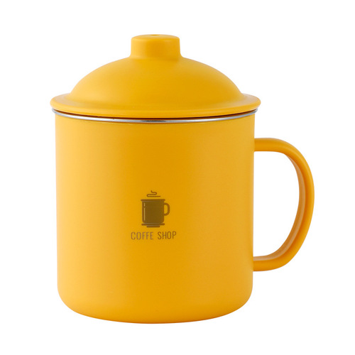 Water cup 304 stainless steel mug cup high-looking tea cup plastic cup student wholesale Yiwu cup with lid