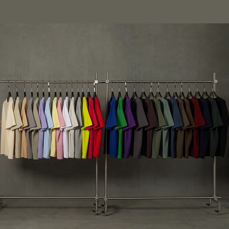 2025 Earth Color Fog Pure Color T-Shirt Short-Sleeved Men and Women Ins Versatile Casual Loose Kanye Bottoming Top European and American