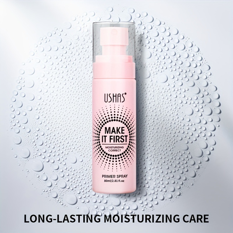 USHAS Προ-σπρέι για ζεστό μακιγιάζ με έλεγχο λιπαρότητας, ενυδατική λοσιόν μακιγιάζ_voghion.com