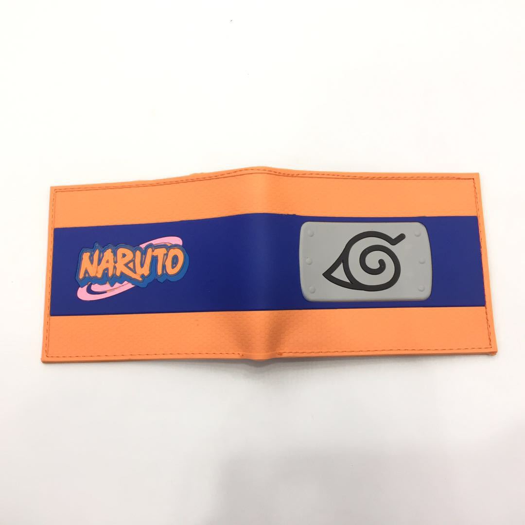 Naruto periferia billetera, Naruto Sasuke, cuatro generaciones de billetera roja, billetera corta, monedero de cambio de piel PU.