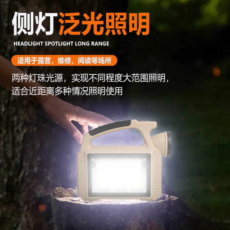 Transfronterizo nueva luz solar de camping luz exterior explorar iluminación multifuncional de luz de luz portátil de luz de trabajo