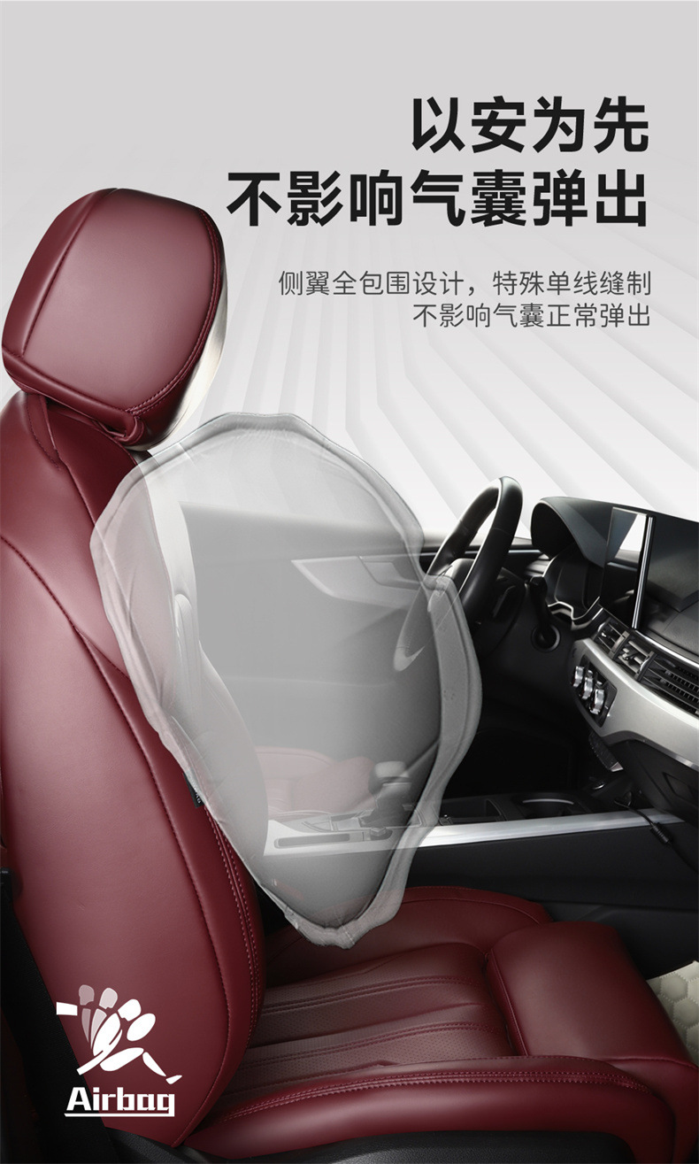 Car Seat Covers, Special Car Seat Cushions, Universal Seat Covers for All Seasons, Five-Seater Full Surround Pu Leather Car Seat Cushions