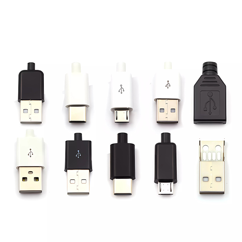 TYPEC USB2.0公头MICRO焊接式插头母头diy手机数据线配件接口接头