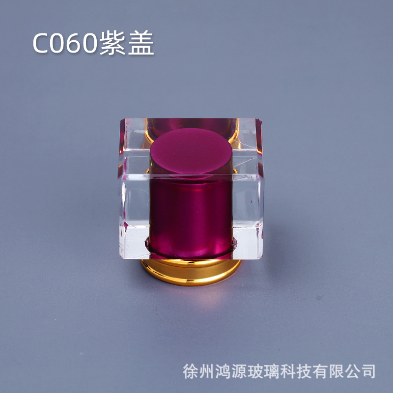 新商品の現物卸売りの化粧品の蓋の透明なプラスチックのアクリルの蓋のkゴムの15の口のめっきの香水の瓶の異形の蓋|undefined