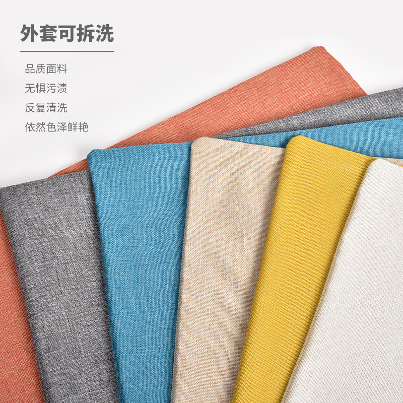 Sofá de sala de estar de lino grueso almohada de lujo ligero sensación de alto nivel nuevo cojín de cabecera de cama de aire crema con núcleo