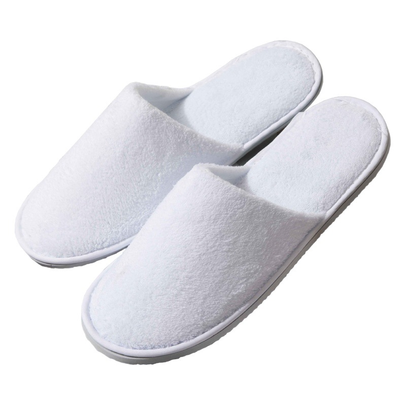 Disposable Slippers Star Hotel Non-woven Plush Anti-slip Winter Home Hospitality Hotel Homestay Logo