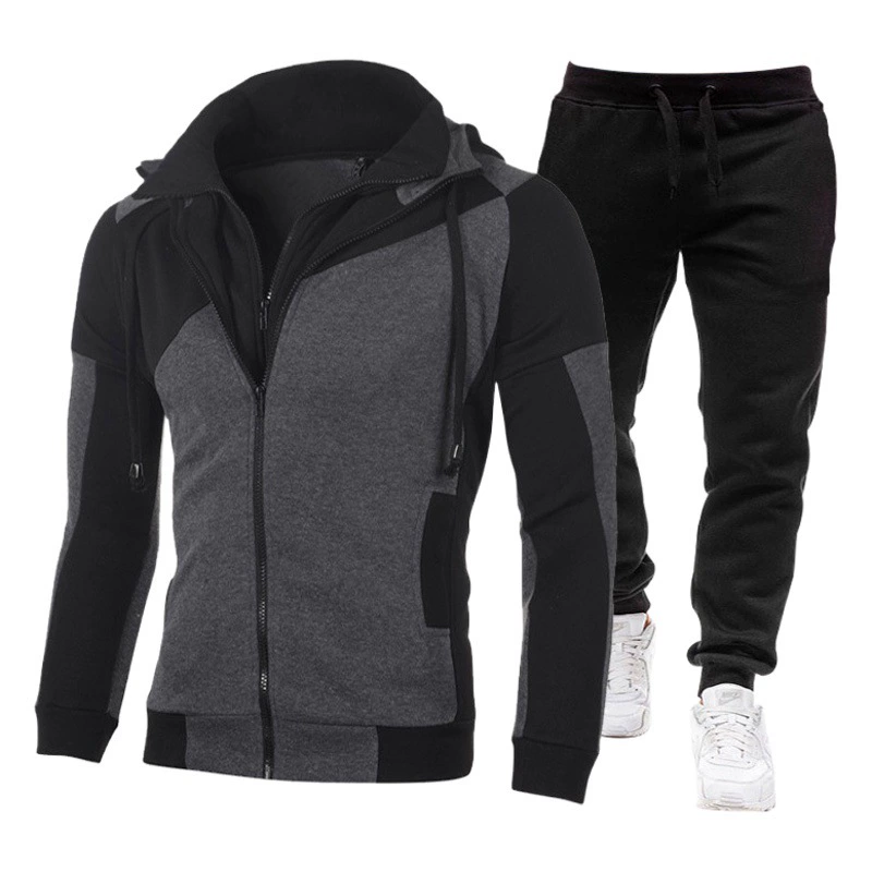 Мужское трансграничное взрывное спортивное пальто с вышивкой, костюм, кардиган с капюшоном, куртка, мужской модный костюм оптом