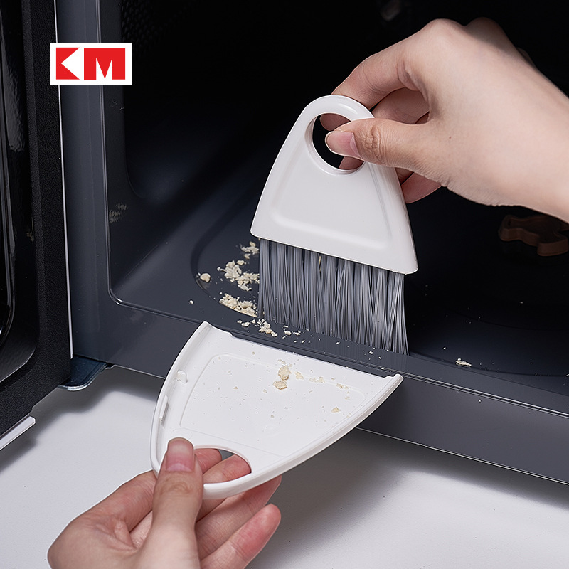 Km1170 Magnetic Mini Desktop Dustpan Cleaning Broom for Cleaning Dust on Desktops and Windowsills Without Leaving Any Corners Behind