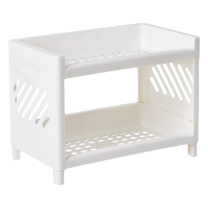 Рекомендовать в стиле Instagram Настольная двухслойная стойка для хранения и отделки Косметика Ванная комната Разное Офисная стойка для хранения файлов