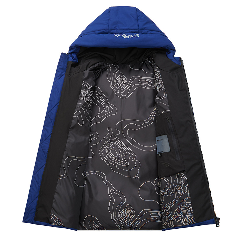 Herrenbekleidung Outdoor verdickte Herren Mantel Jacke kurze Kapuze Mantel Jacke Jugend lässig warme Jacke_voghion.com