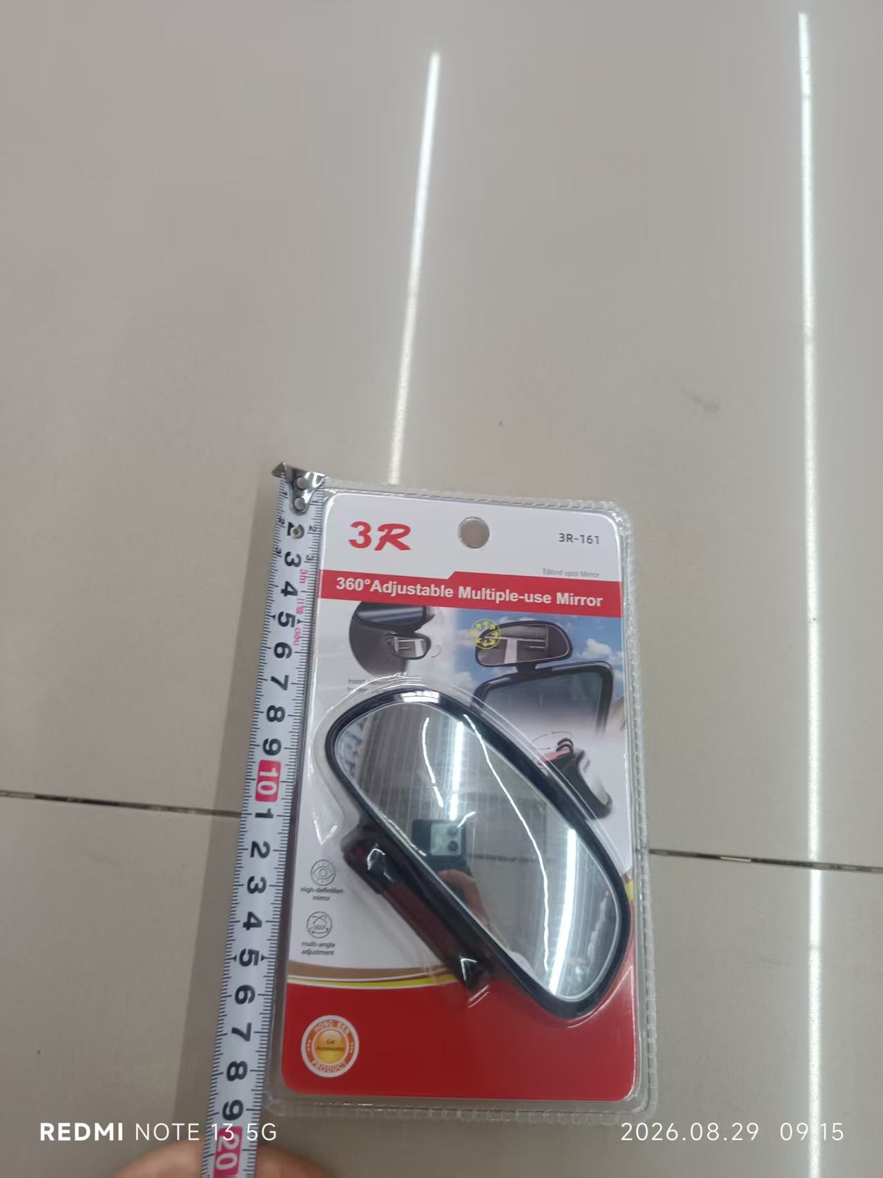 3R-161 Car Reversing Auxiliary Mirror Blind Spot Rearview Mirror Mini Small Trainer Mirror for New Drivers Blind Spot Mirror