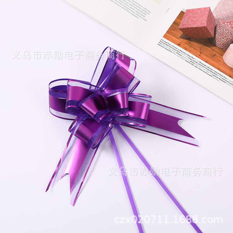 Flores de organza mate n.º 50 atadas a mano, decoración para bodas, suministros para tiendas de textiles para el hogar, adornos florales, cintas de colores metálicos.