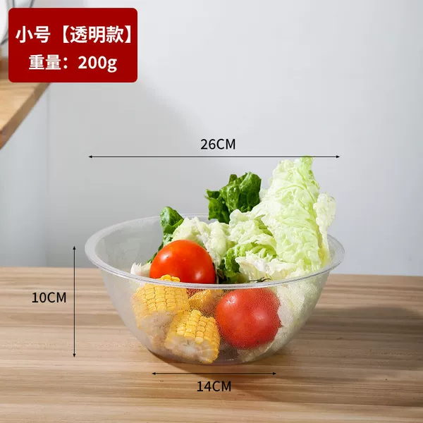 The 26CM small basin weighs approximately (190) grams