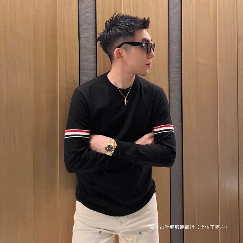 2024 New Fashionable Casual Wool Crew Neck Sweater for Men, Autumn and Winter Brand Men's Knitted Base Shirt 2024 New Fashionable Casual Wool Crew Neck Sweater for Men, Autumn and Winter Brand Men's Knitted Base Shirt